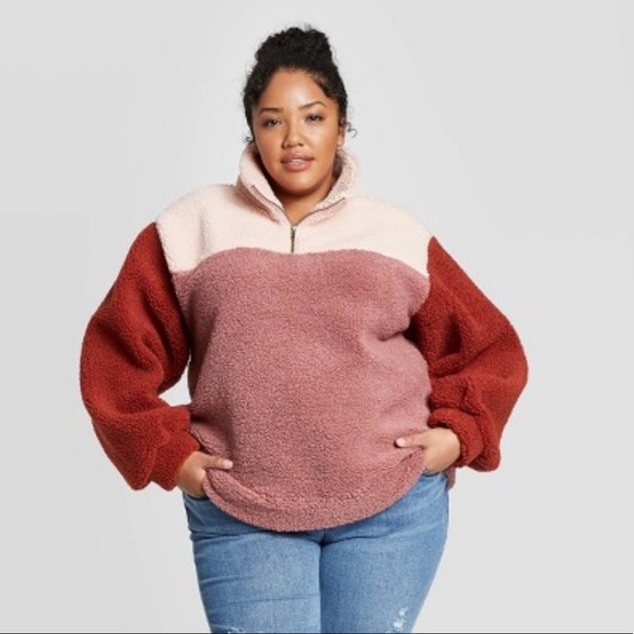 Universal Thread Jackets & Blazers - Universal Threads Mock Turtleneck Teddy Jacket